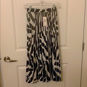 Proenza Schouler Pleated Zebra Print Skirt